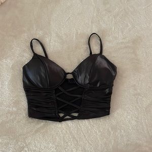 Sexy leather top